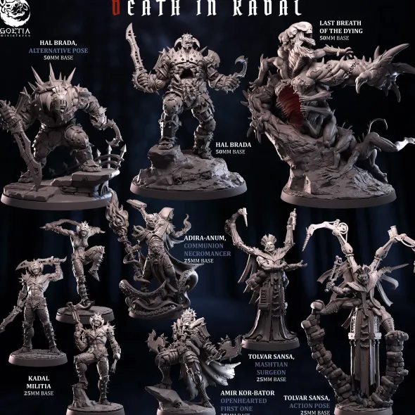 Goetia Miniatures - Death in Kadal - Set Complet