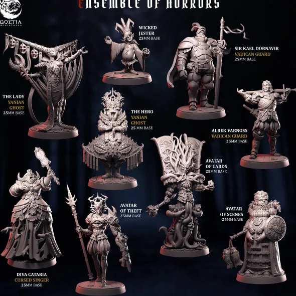 Goetia Miniatures - Ensemble of Horrors - Set Complet