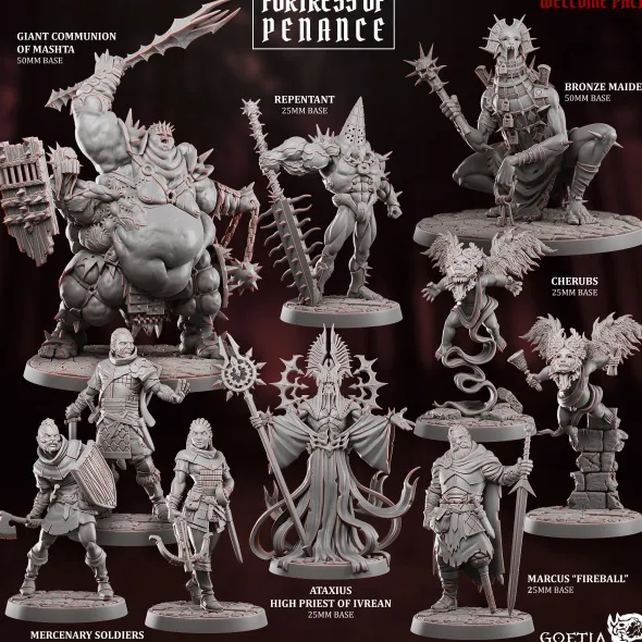 Goetia Miniatures - Fortress of Penance - Set Complet