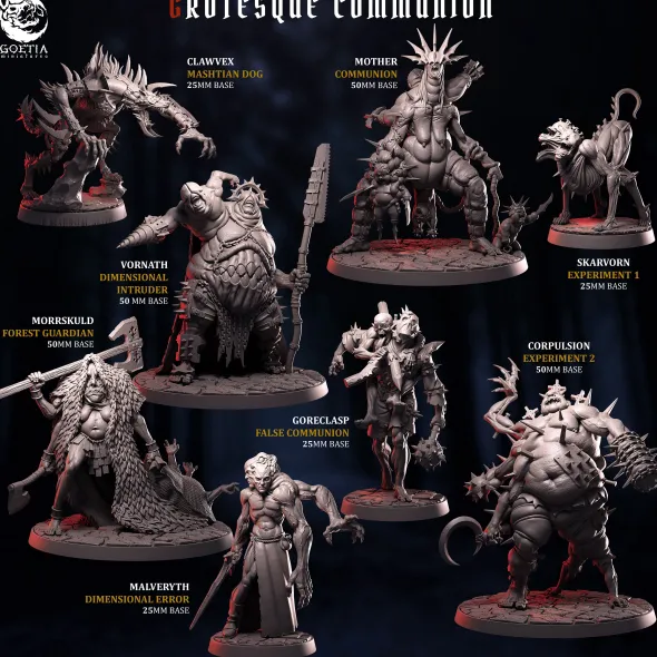 Goetia Miniatures - Grotesque Communion - Set Complet