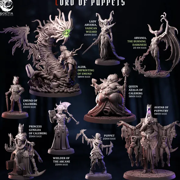 Goetia Miniatures - Lord of Puppets - Set Complet
