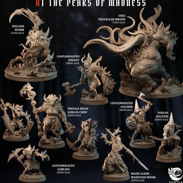 Goetia Miniatures - Peak of Madness - Set Complet