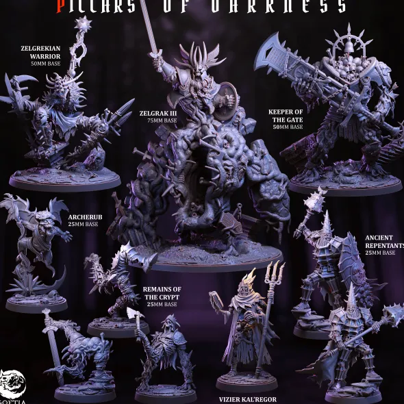 Goetia Miniatures - Pillars of Darkness - Set Complet