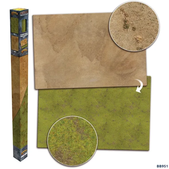 Grassland/Desert Double-Sided Gaming Mat - 120x180