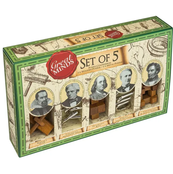 Great Minds - Men’s Set of 5 Puzzles