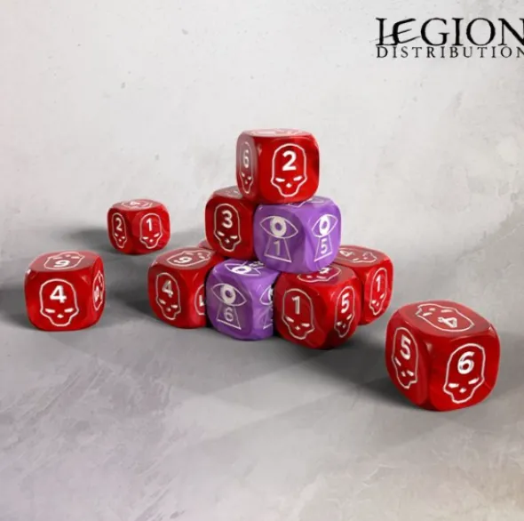 Grimdark Future - One Page Rules 16mm Wound & Spell Dice Set (10)