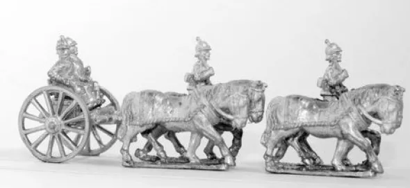 Guerre Franco-Prussienne - Avant-Train d'Artillerie à Cheval Prussien