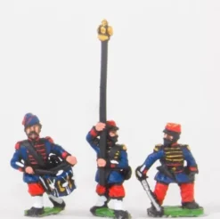 Guerre Franco-Prussienne - Commandement des Grenadiers de la Garde avec Bonnet de Police