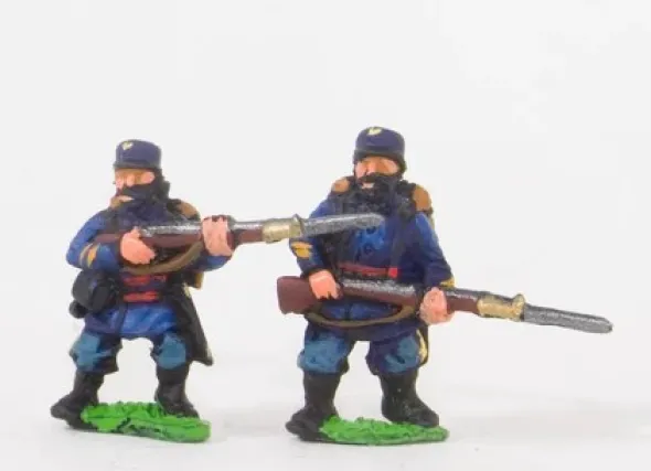 Guerre Franco-Prussienne - Francs-Tireurs avec Képi Américain