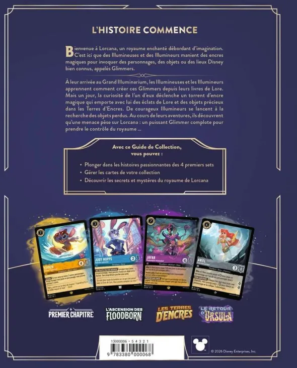Guide de Collection Sets 1-4 Disney Lorcana