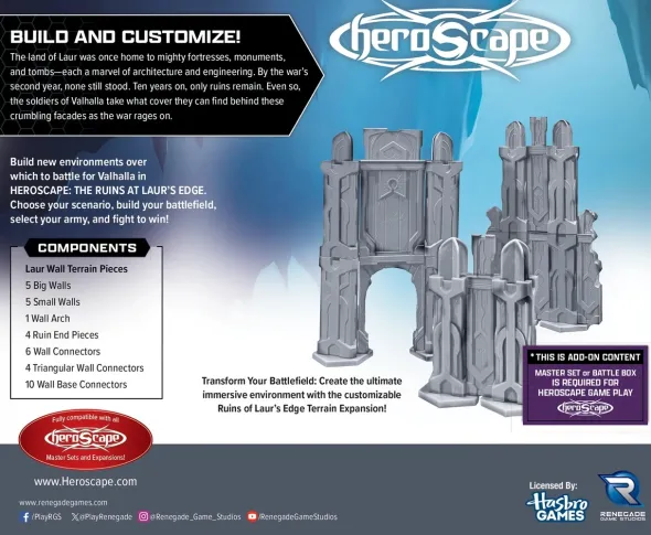 Heroscape: The Ruins at Laur’s Edge Terrain Expansion