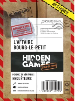Hidden Games No. 1 - L'affaire Bourg-Le-Petit