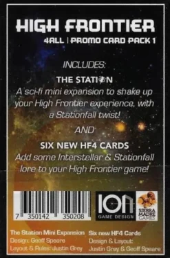 High Frontier 4 All - Promo Pack 1: The Station Pack