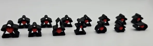 Hollow meeple set - Carcassonne Big Box Meeples