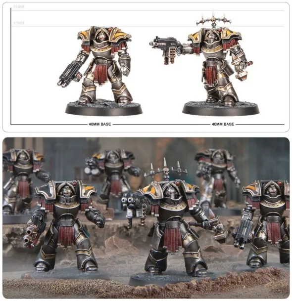 Horus Heresy : Legiones Astartes - Terminators Cataphractii avec Combi-bolters et Gantelets Énergétiques