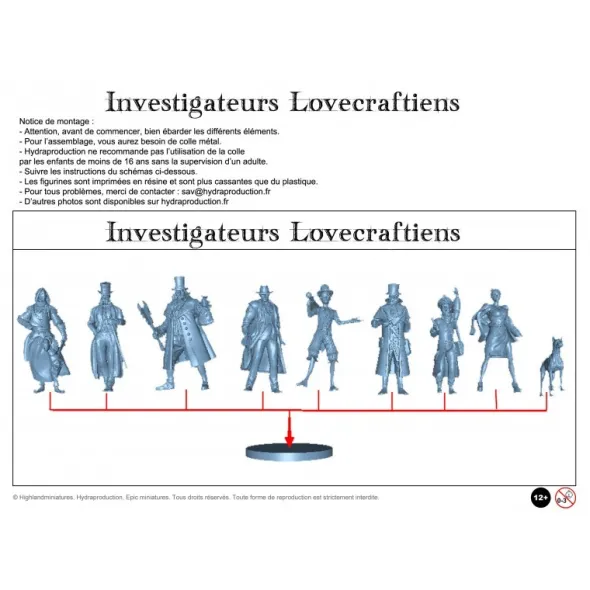 Hydra Production - 9 Investigateurs Lovecraftien