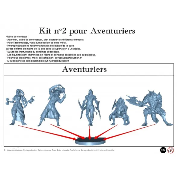 Hydra Production - Kit n°2 pour Aventuriers