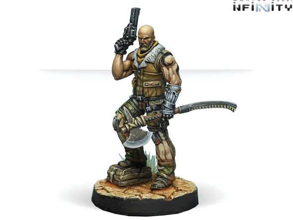 Infinity - Ariadna - Roger Van Zant, Capt. 6th Airborne (Heavy Pistol, AP CCW)