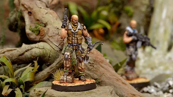 Infinity - Ariadna - Roger Van Zant, Capt. 6th Airborne (Heavy Pistol, AP CCW)