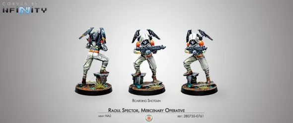 Infinity - Mercenaries - Raoul Spector, Mercenary Operative (Boarding Shotgun)