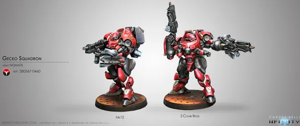 Infinity - Nomads - Gecko Squadron