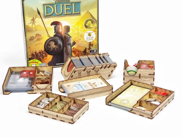 Insert compatible avec 7 Wonders Duel et ses extensions