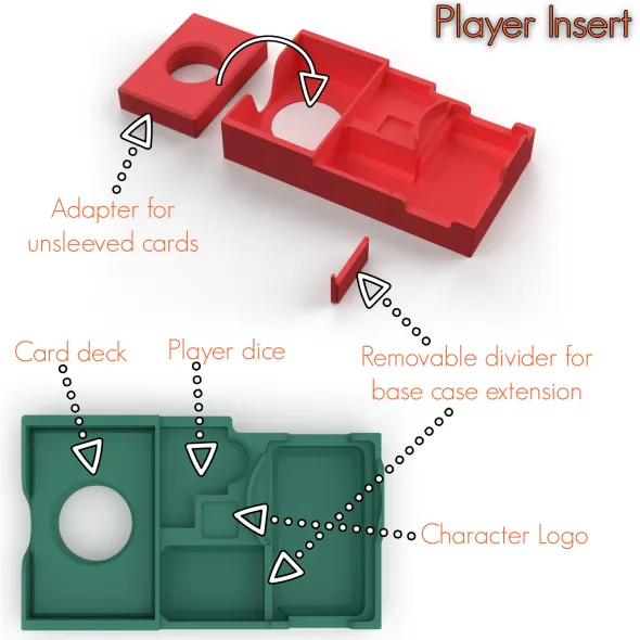 Insert pour Dice Throne Marvel 4 - v2