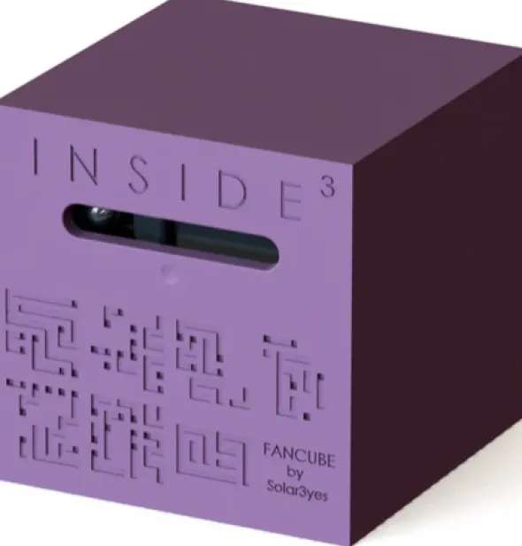 Inside3 - Fan Cube : Violet