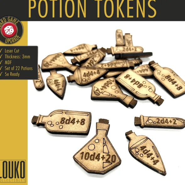 Jetons de potion pour JDR