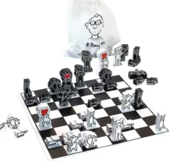 Jeu d'échec Keith Haring