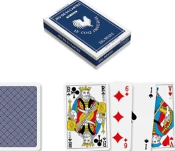 Jeu de 54 cartes Bridge - bleu - de luxe le Coq Imperial