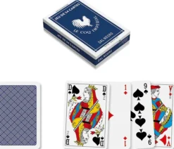 Jeu de 54 cartes Bridge - bleu - le Coq Imperial