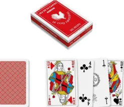 Jeu de 54 cartes Bridge - rouge - de luxe le Coq Imperial