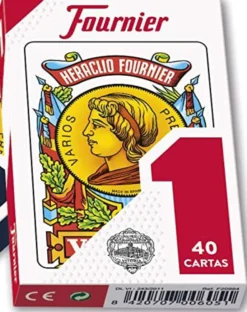 Jeu de Cartes Espagnol - 40 Cartes - Dos Rouge
