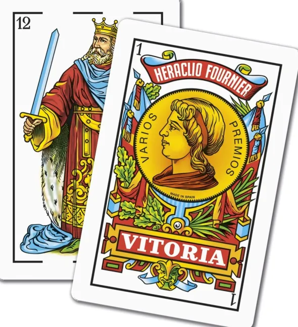 Jeu de Cartes Espagnol - 40 Cartes - Dos Rouge