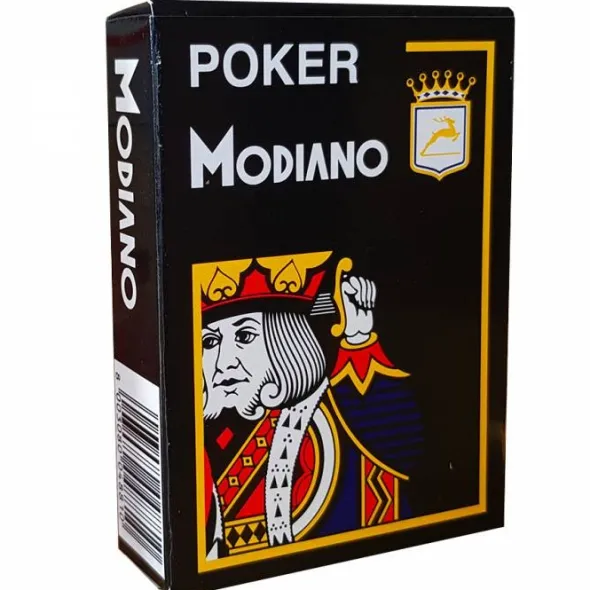 Jeu de 54 cartes Modiano format poker - Noir