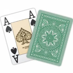 Jeu de 54 cartes Modiano format poker - Vert foncé