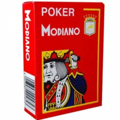 Jeu de 54 cartes Modiano format poker - Rouge