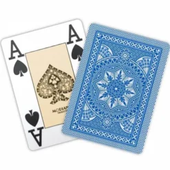 Jeu de 54 cartes Modiano format poker - Bleu clair