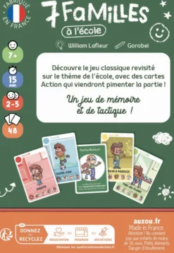 Jeu de 7 familles - A l'école