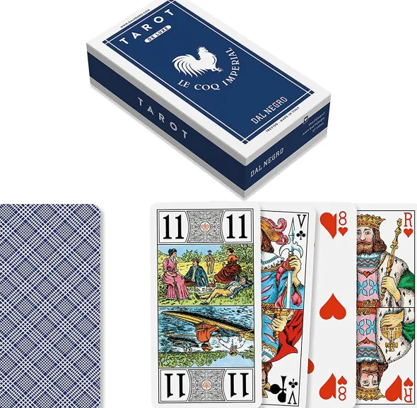 Jeu de Tarot 78 cartes de luxe le Coq Imperial