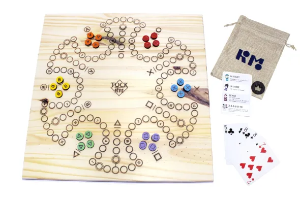 Jeu de Tock réversible en bois