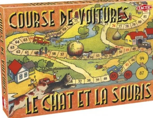 2 jeux en 1 : Course de voiture / Le chat et la souris
