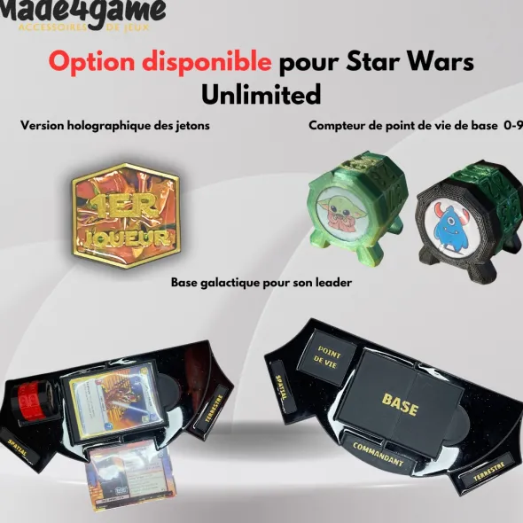 Kit de 3 jetons "Twin Suns" additionnels compatible Star Wars Unlimited