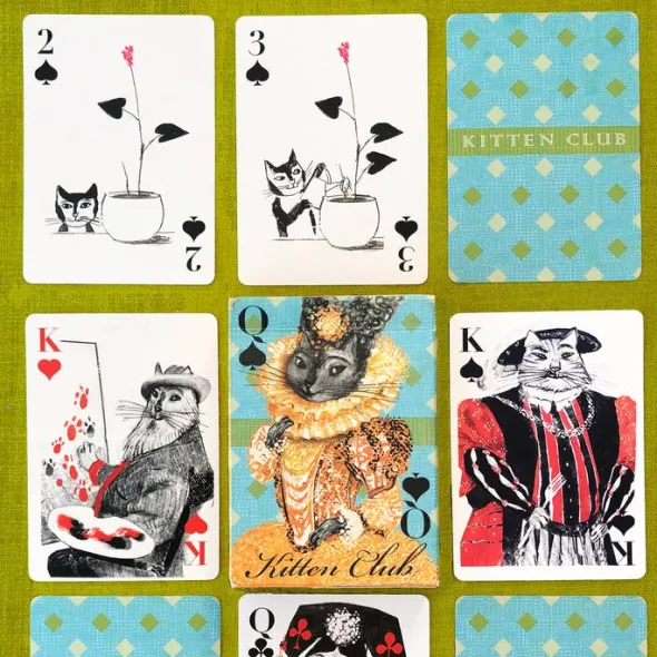 Kitten Club Playing Cards