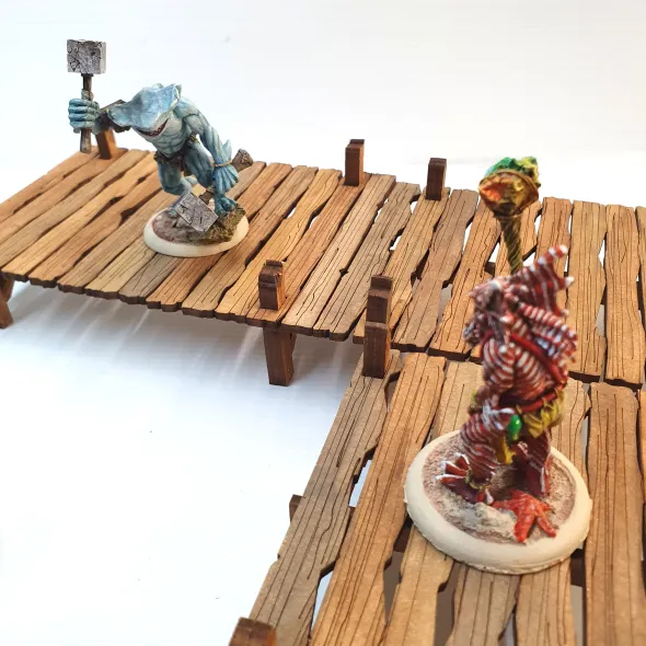 Kit Warkitect - Passerelles et tonneaux - 54mm