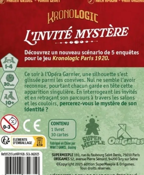 Kronologic - Paris 1920 : Extension L’Invité Mystère