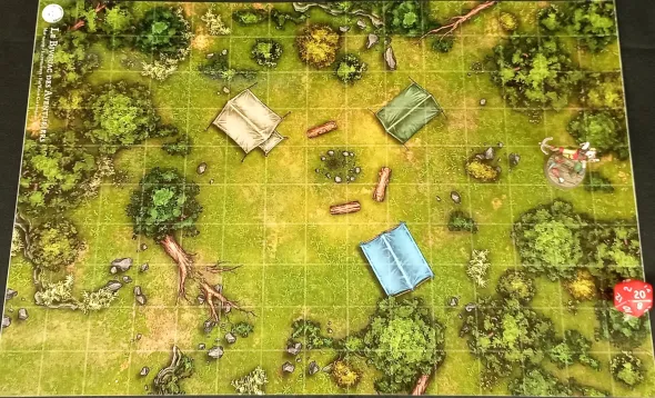 La Foret, la Route et le Bivouac - battlemap