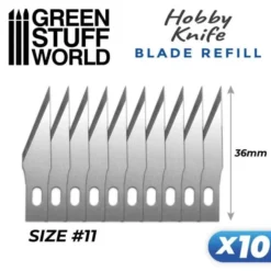 10 Lames de rechange pour Couteau de Modélisme