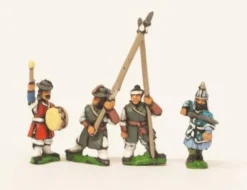 Late 16th Century Korean: Command - Officers, Standard Bearers and Drummers